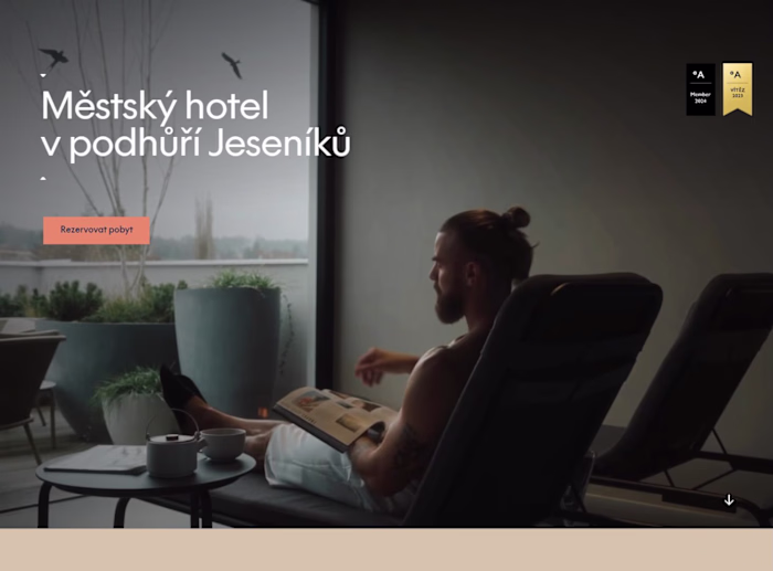 Frontend code for hotel website  