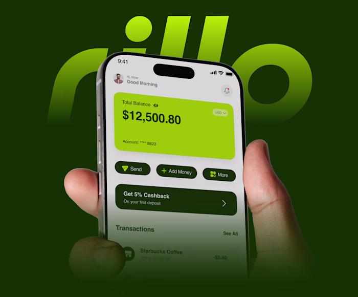 Rillo Fintech Platform Brand Redesign