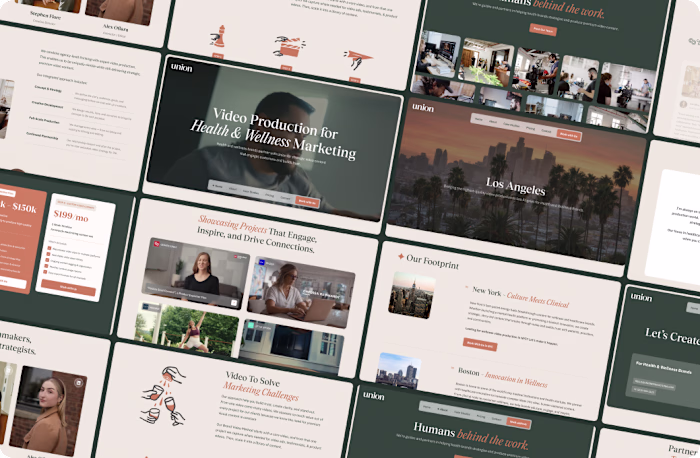 Union Productions Webflow Development