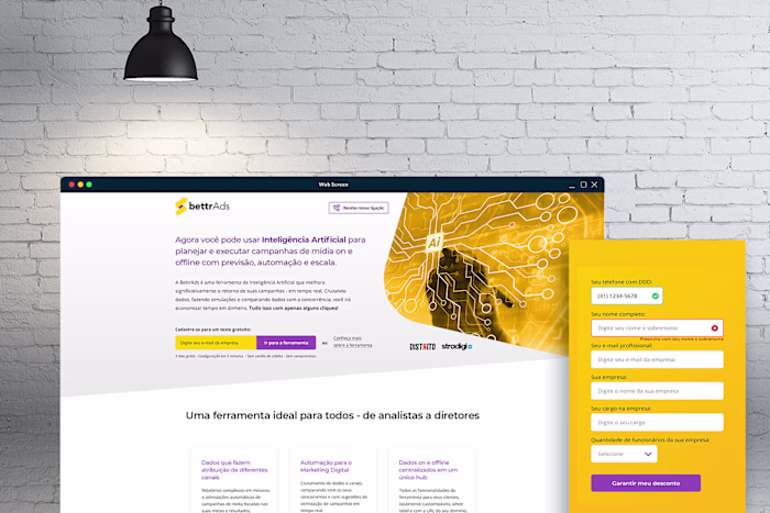 bettrAds - UX/UI Design for Digital agency Marketing Ads