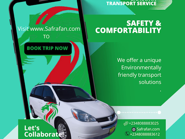 Design of Safrafan.com Transport Booking App