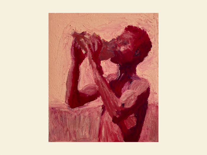 Oil pastel painting