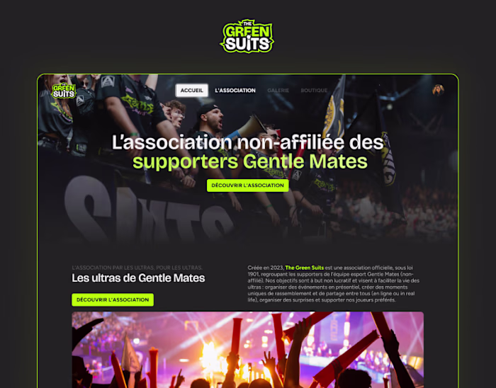 The Green Suits : Esport Fan Asso of Gentle Mates