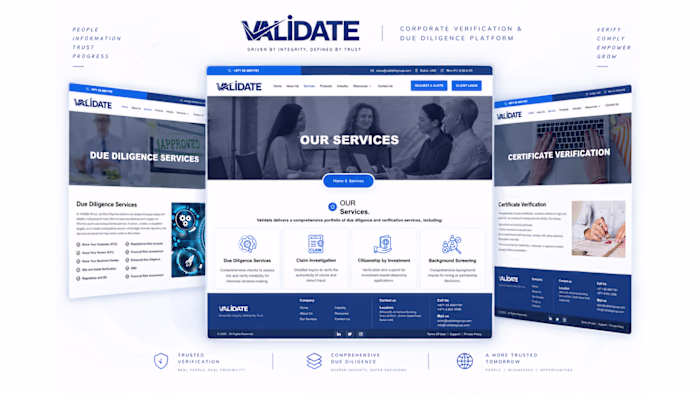 VALIDATE Verification Group & Due Diligence Corporate Website