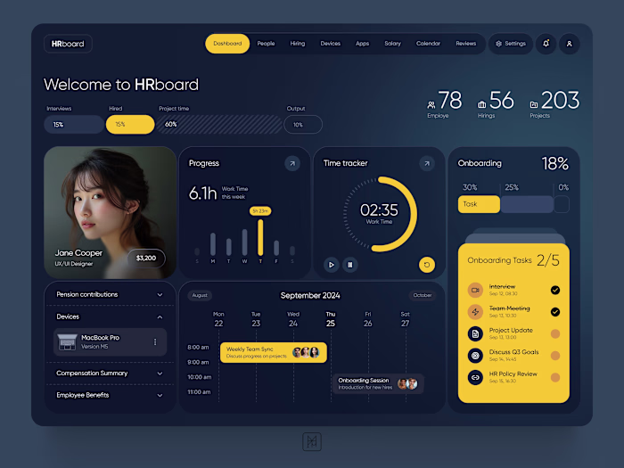 I designed a clean, modern