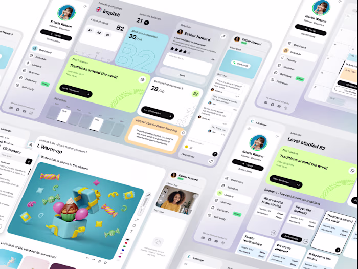 Language learning platform (LMS)