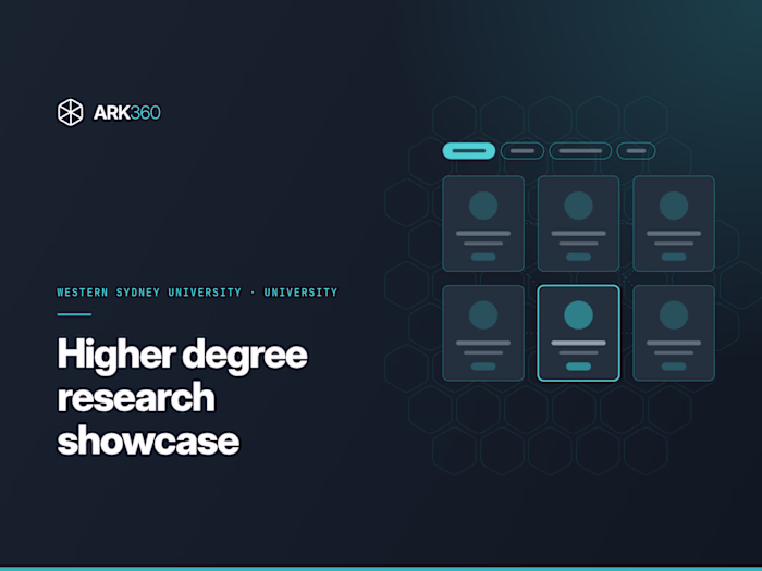 Higher degree research showcase at Western Sydney University