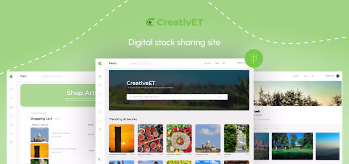 CreativET - Digital content sharing website