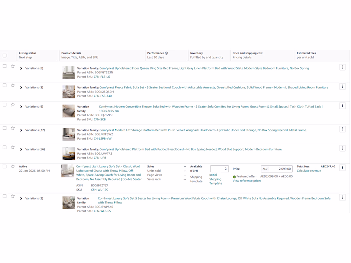 Amazon Catalog - Product Variation