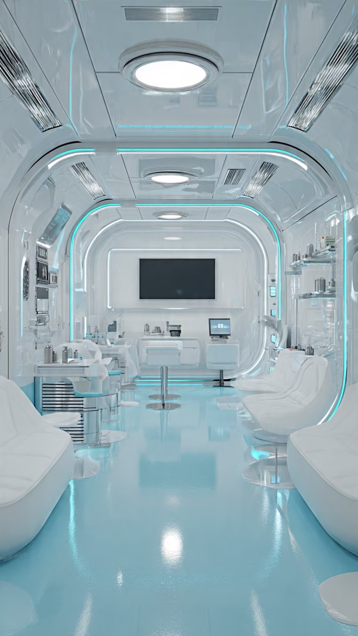 High quality 3D render, futuristic