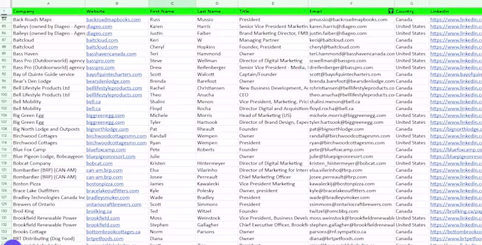 Verified B2B Contact List Building