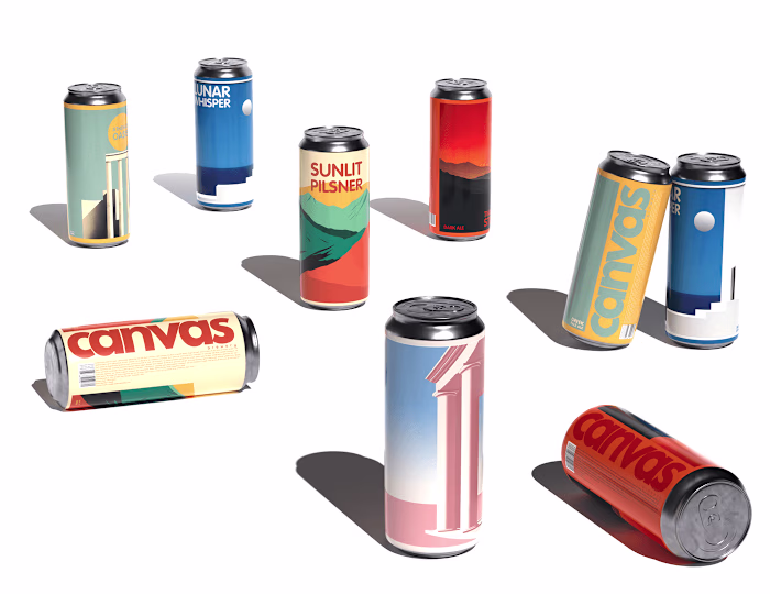 Canvas craft beer :: Label & Visual Identity