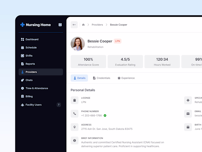 web app for nurses