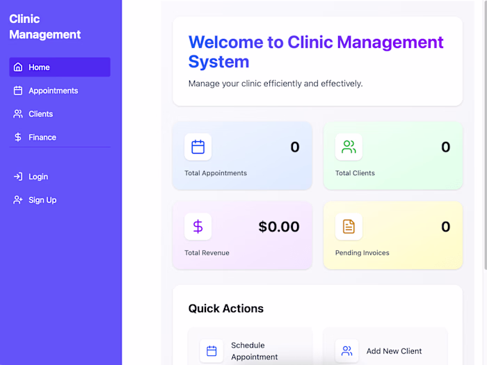 Clinic Management System