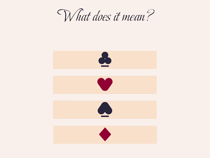 Play cards' symbols