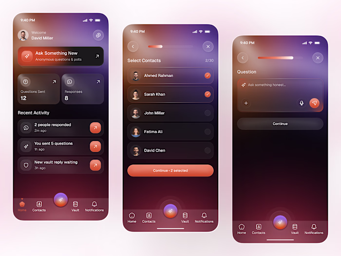 Anonymous Q&A App – Modern Social Interaction & Polls Experi...