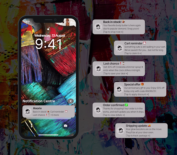 Designing Push Notifications for Anoriv