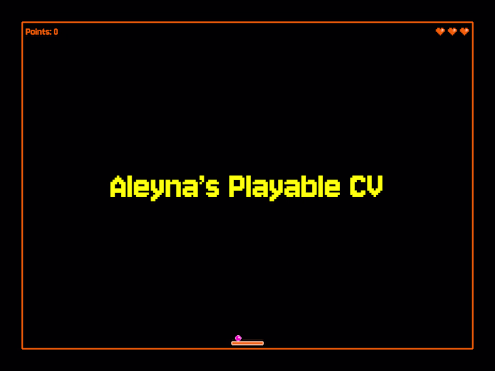 Playable CV Project