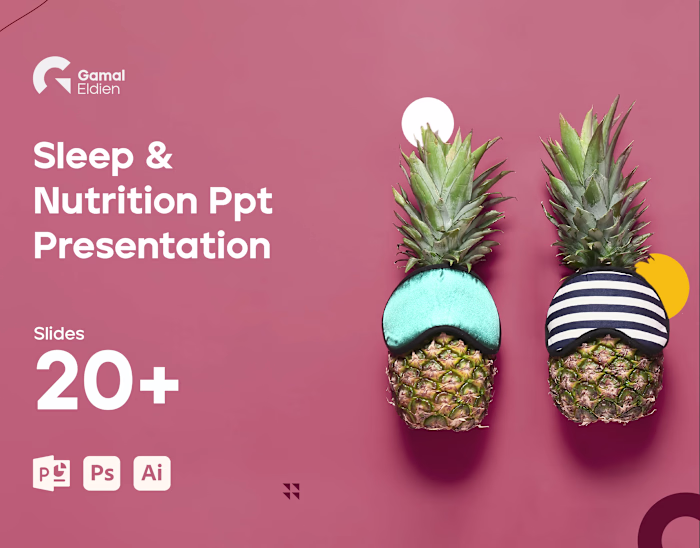 Sleep and Nutrition PowerPoint Presentation Design