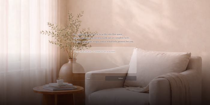 EVOKE - Mindfulness & Reflection Web Experience