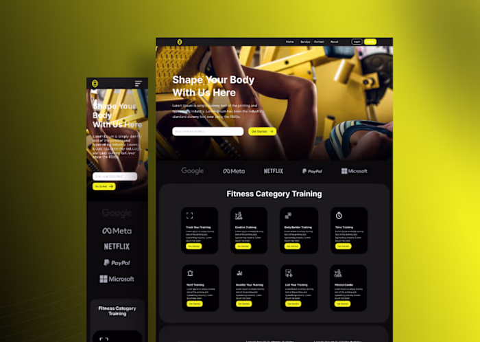 Gymomie Responsive Website Design
