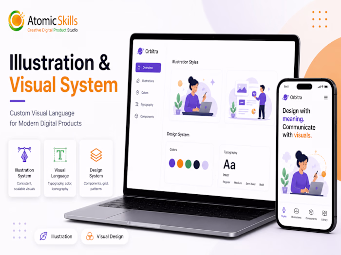  Illustration & Visual System for Modern Digital Products