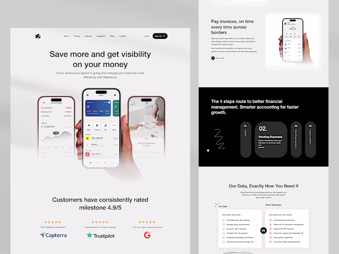 SaaS Landing Page Design for Global Growth Platform