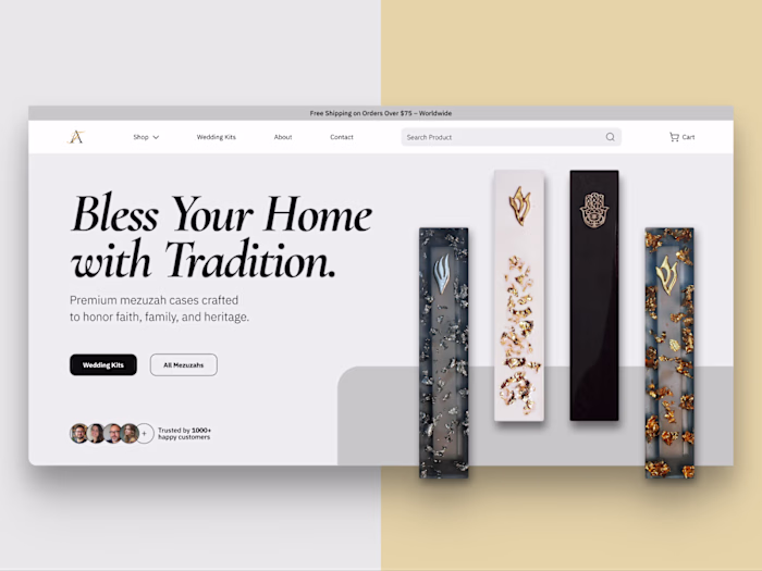 I built an e-commerce site for a client who specializes in h...