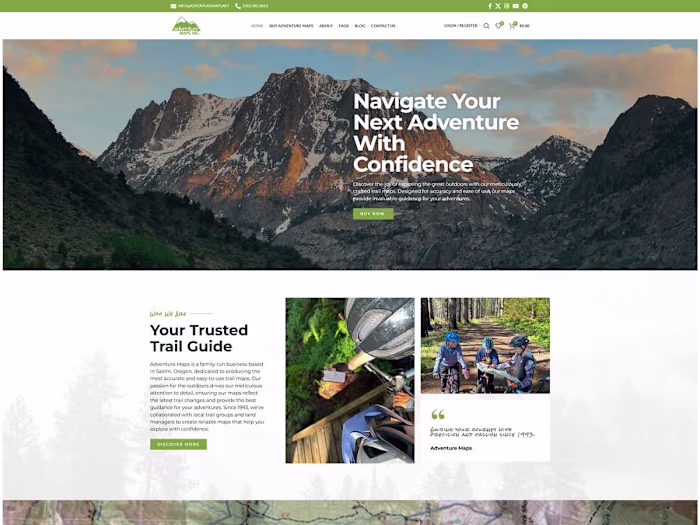 Adventure Maps WooCommerce Redesign