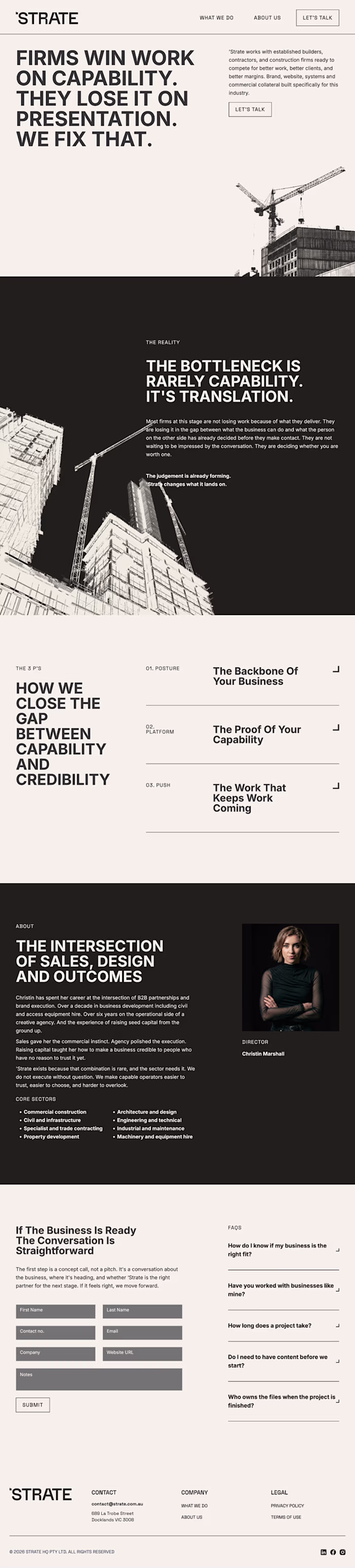 Task: Create a website using