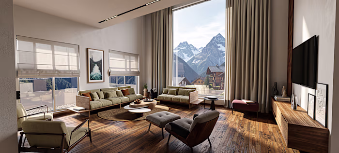 mountain house interior