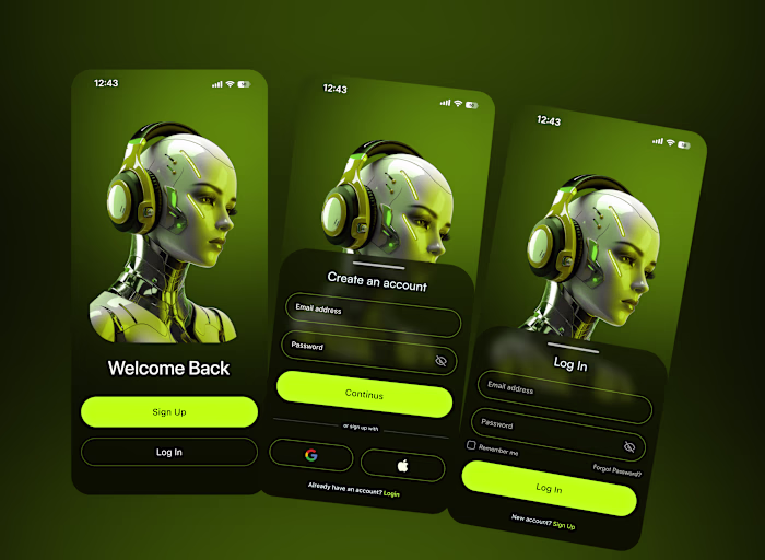 Login & Signup UI Design