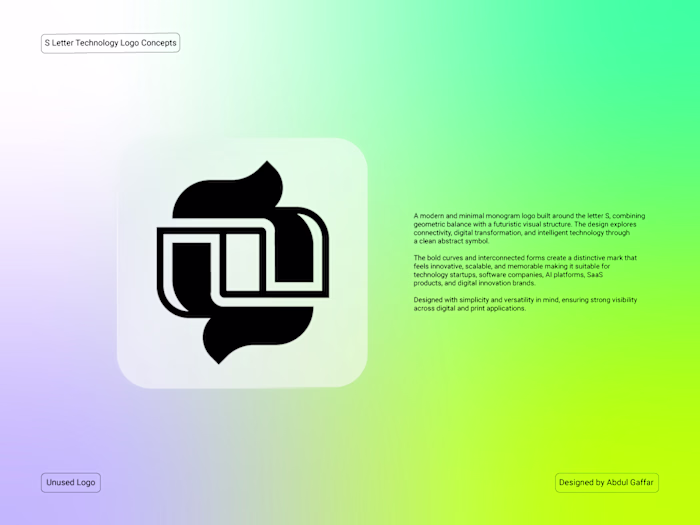 Abstract S letter mark.