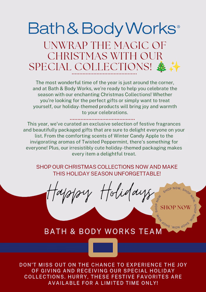 Bath And Body Works Email