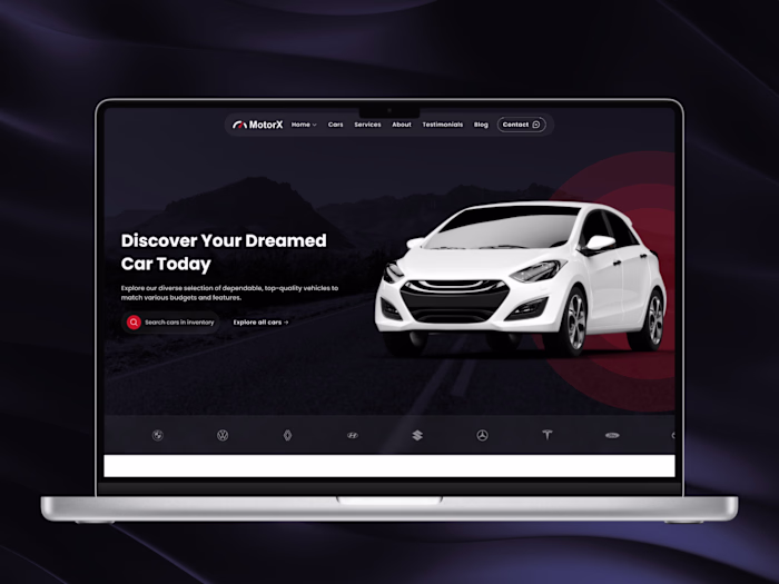 MotorX Framer Design for Car Dealerships