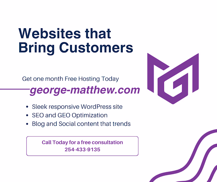 Websites That Bring Customers
Need a