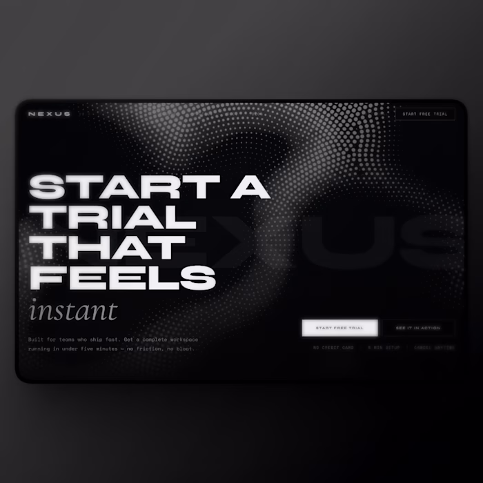 Conversion-focused SaaS landing page template