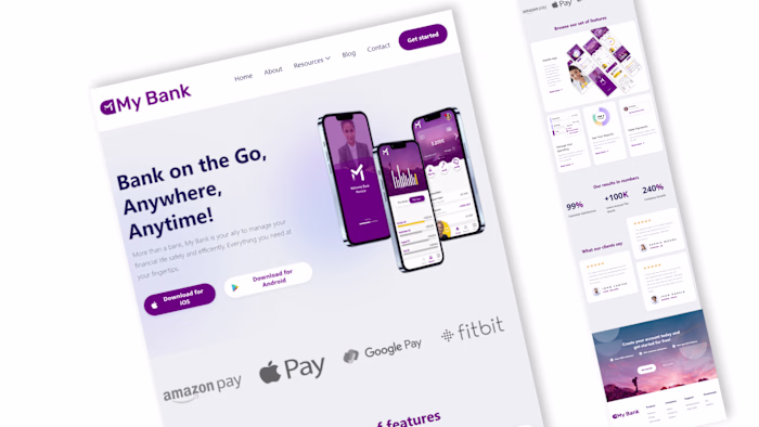 Website Concept My Bank