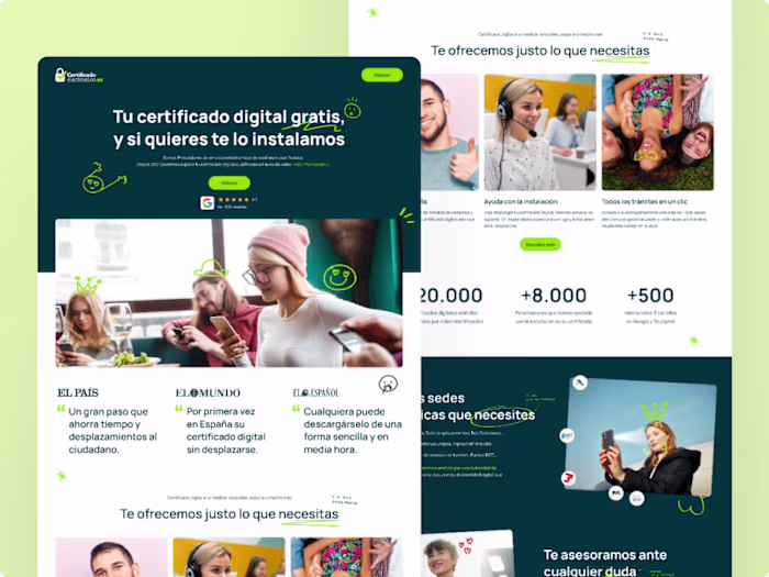 Website Redesign for CertificadoElectronico