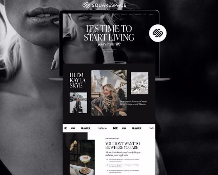 Squarespace Website Template for Coaches