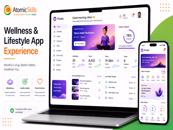 Wellness & Lifestyle App for Mindful Living