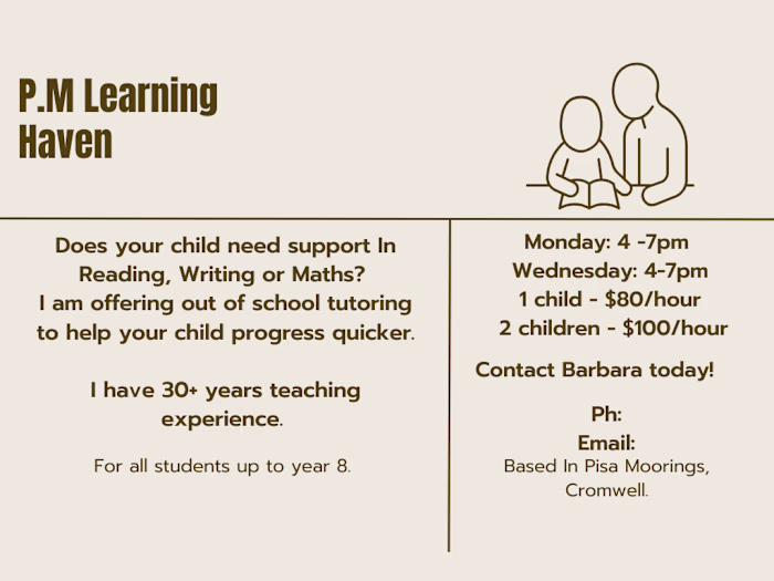 P.M Learning business card