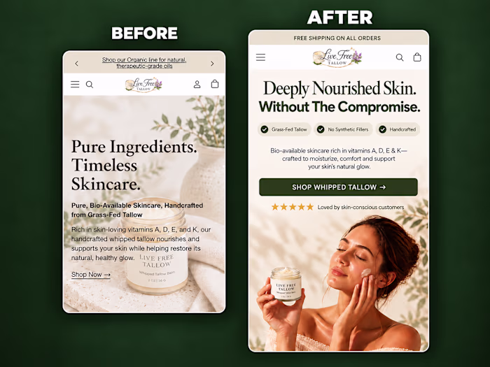 A self-initiated homepage hero redesign