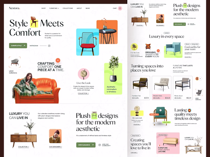 Website Design for Interior Furniture