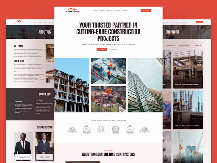 Website Design for Modern Building Contractors