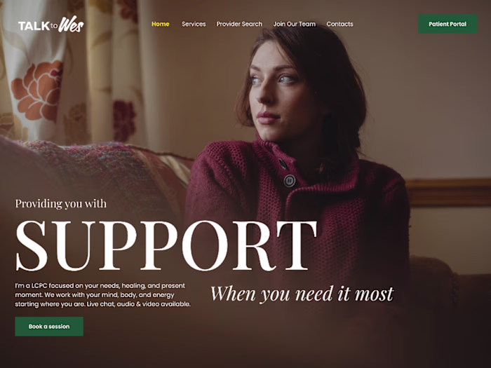 Talk to Wes website
