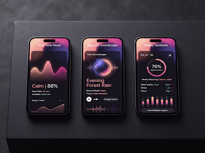Aura - Mood Tracker & Wellness App UIUX