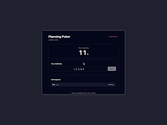 Planning Poker: Real-Time Estimation Tool for Agile Teams