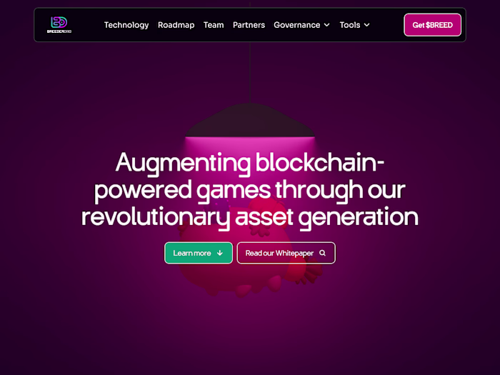 BreederDAO Landing Page Design