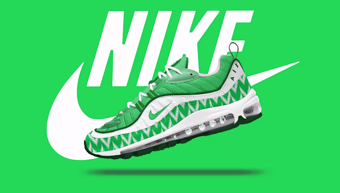 Nike Air Max 98 x Nigerian 2018 Kit Themed Design